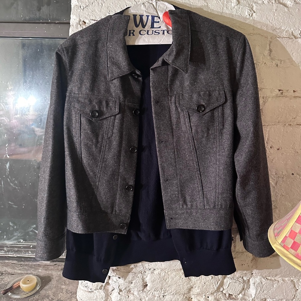 Commes des Garçons wool sweater jacket
